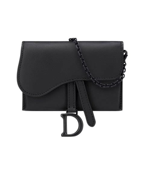 lady dior nano pouch black ultramatte cannage calfskin